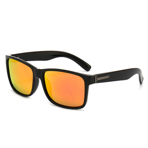 Classic Square Men Sports Polarized UV400 Fashion <b>Mirrored</b> Custom Logo <b>Plastic</b> Unisex Sunglasses 10 Colors - Product Image 4