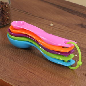 Thấp moq BPA miễn phí Nhựa Đo muỗng thực phẩm Lớp 5 cái Đo muỗng đặt cho nhà bếp - Product Image 5