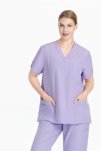 Set di Divise Mediche Unisex in Poliestere 100% a Rapida Asciugatura, Comodo e Alla Moda, Uniforme da <span class=keywords><strong>Lavoro</strong></span> Chirurgica per Ospedale e <span class=keywords><strong>Medici</strong></span> - Product Image 4