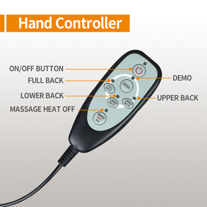 Máquina de cojín de asiento de masaje de cuello y espalda Shiatsu directa de fábrica amasado eléctrico con calentamiento por infrarrojos directamente de la fuente - Product Image 4