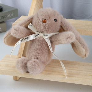 Nouvelle Peluche <span class=keywords><strong>Lapin</strong></span> Mignonne aux Grandes Oreilles, Douce et Moelleuse, Pendentif de Sac, Porte-clés <span class=keywords><strong>Lapin</strong></span> en Peluche Créatif de Dessin Animé pour Machine à Pinces - Product Image 2