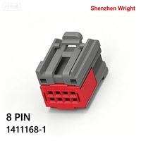Connecteur femelle TE 1411168-1 8 broches 2,54 mm – Boîtier de connecteur pour faisceau de câbles de signal automobile – En stock