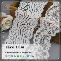 Dentelle extensible géométrique en nylon tendance pour lingerie et vêtements de mode – Fournisseur fabricant