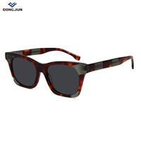 Lunettes de soleil tendance au design unique, vente en gros, logo personnalisé, lunettes de soleil polarisées œil de chat en acétate pour femmes