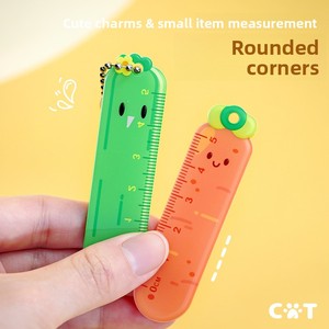 Creative Cat Palm-Sized Plastic <strong>5cm</strong> High Quality Student Stationery Mini Children's Multifunctional Ruler Stationery Set - Product Image 4