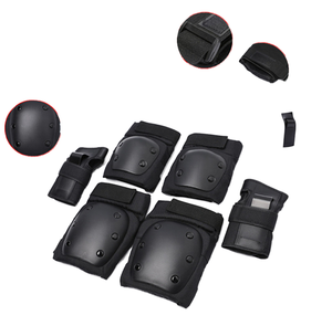 Ensemble de 6 protections pour genoux et coudes, en plastique, absorption des chocs, universelles pour le patinage à roulettes, pour adultes et enfants - Product Image 1