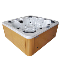 Piscina de Spa de Lujo de 7 Plazas con Jets de Hidroterapia, Control Digital y Cromoterapia para Niños