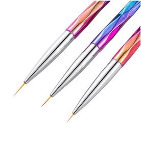 Kit de pinceaux à ongles en fibres synthétiques pour nail art, design attrayant, pour lignes fines et dessins, idéal pour salon de manucure - Product Image 4