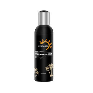 Crema Abbronzante Intensiva Naturale Vegana Biologica con Peptidi, Idratante, per Abbronzatura Scura, Tonalità Media, con Olio di Cocco - Product Image 1
