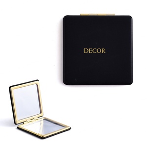 กระจกปั๊มร้อนหนัง PU สีทองดีไซน์หรูหราแฟชั่นปรับแต่งได้ตามต้องการ - Product Image 1