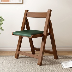 Simple-Style Solid Wood <strong>Folding</strong> <strong>Chair</strong> with Backrest No Assembly Required Home Use Portable Dining <strong>Chair</strong> - Product Image 6