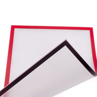 Protection anti-éblouissement A4 dossier magnétique poche anisotrope caoutchouc aimant cadre rouge taille 316x230mm tenir papier A4