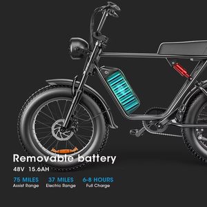 Vélo de <span class=keywords><strong>montagne</strong></span> électrique JLM C91 personnalisé 48V 1000W haute puissance avec double suspension, pneus larges de 20 pouces, vélo électrique pour adultes imperméable - Product Image 4