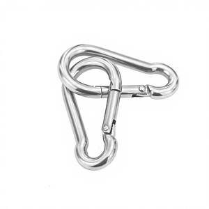Gancho de Resorte/Gancho de Seguridad de <span class=keywords><strong>Acero</strong></span> Inoxidable 304/316 de Alta Calidad al por Mayor, 6x60 mm, 8x80 mm, Accesorios de Ferretería, Mosquetón - Product Image 3