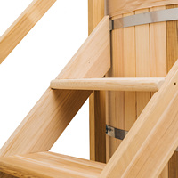 Stock prêt Bain à remous en bois de cèdre de 1800mm avec chauffage à bois intérieur