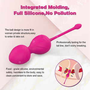 Giocattolo Sessuale Femminile con 10 Vibrazioni, Palline di Kegel in Silicone per Rafforzamento del Pavimento Pelvico, Controllo Wireless tramite APP - Product Image 2
