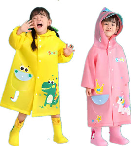 Manteau de pluie EVA imprimé dessin animé pour enfant en bas âge, vêtement à la mode pour garçon et fille, vente en gros - Product Image 2