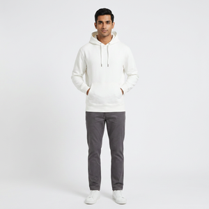 Men's Heavyweight 100% Cotton Fleece <b>Hoodie</b> <b>Funky</b> Oversized Design High Quality Casual Blank Knitted Embroidered Technique Solid - Product Image 1