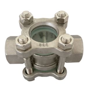 Stainless Steel SS316 <strong>Solenoid</strong> Sight <strong>Flow</strong> Indicator 1-1/4 Inch Paddle Wheel <strong>Flow</strong> Sight Glass 1/2" Medium Measurement Pipelines - Product Image 3