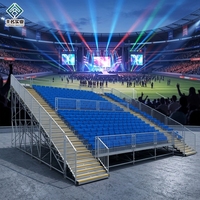 Tribune mobile modulaire télescopique de 20 pieds pour stade, gymnase et autres événements sportifs