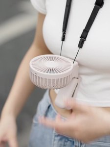 Ventilateur portable pliable 3-en-1 rechargeable 1200 mAh, à clipser sur le cou, pour le voyage, la maison et le bureau - Product Image 6