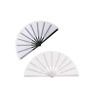 13 Inch Polyester Hand Fan Blanks Customized Logo for Sublimation Promotional & Business Welcome Gifts - Product Image 1