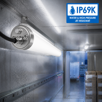 Lumière LED Tri-proof SHIZI IP69K pour la logistique de la chaîne du froid et les entrepôts frigorifiques, haute efficacité, fiable aux basses températures, vente en gros, OEM, ODM