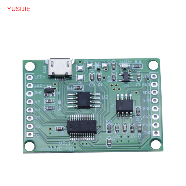 Factory Customized Electronic Gift Toy Music Player DIY Kit with LED Flashing Light & MP3 Module Downloadable PC Software