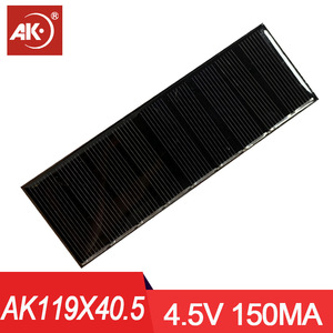 Panel Solar Monocristalino Ak 119x40.5mm 4.5v 150ma Para Cargar Baterías de Litio - Product Image 2