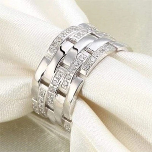 Anello dal Design a Fascia Larga, Stile Moderno, Anello da Dito per Uomo - Product Image 2