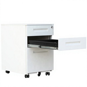 Steel Factory wholesale large-capacity detachable three-<b>drawer</b> password-protected Home Office Bedroom School Storage Furniture - Product Image 5