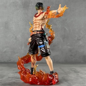 Figura de <span class=keywords><strong>Anime</strong></span> de Portgas D. Ace de <span class=keywords><strong>One</strong></span> <span class=keywords><strong>Piece</strong></span>, Figura de Acción Versión Batalla de Fuego, Estatua Coleccionable de PVC, Modelo de Juguete para Decoración de Habitaciones - Product Image 2