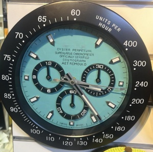 <span class=keywords><strong>Reloj</strong></span> de pared de lujo <span class=keywords><strong>con</strong></span> forma de <span class=keywords><strong>reloj</strong></span> de pulsera, <span class=keywords><strong>calendario</strong></span>, <span class=keywords><strong>fecha</strong></span> <span class=keywords><strong>y</strong></span> <span class=keywords><strong>día</strong></span>, metálico, decorativo, moderno. - Product Image 4