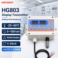 Capteur d'humidité de la température HG803 4-20mA RS485 Modbus RTU avec émetteur d'affichage pour la construction