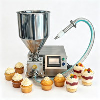 Machine de remplissage semi-automatique pour coupes de mousse aux fruits, cupcakes, choux, chocolats, biscuits, puddings, crèmes et desserts