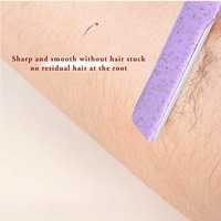 PANSLY Ensemble de 3 rasoirs à sourcils, lame en acier inoxydable, manche en ABS, outil de façonnage précis des sourcils, vente en gros