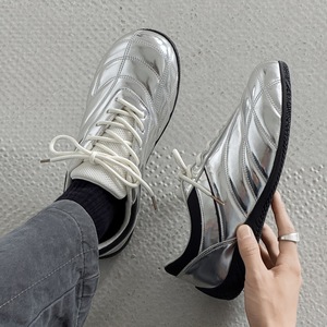Zapatillas Deportivas para Hombre con Aumento de Altura, Parte Superior de Microfibra Transpirable, Cierre con Cordones Iluminados, Entresuela de Goma, para Primavera - Product Image 6
