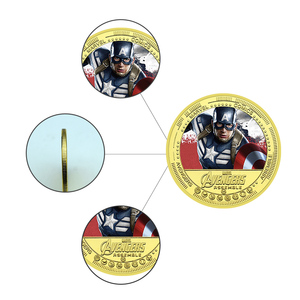 Pièce de monnaie commémorative plaquée or Marvel Super-héros, personnage de film, objet de collection, cadeau souvenir pour les fans - Product Image 4
