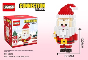 Linko 40 Mảnh ABS Nhựa Giáng Sinh Đêm Trước Ông Già Noel & Người Tuyết Khối Xây Dựng-Sáng Tạo Quy Mô 1:18 Thủ Công Thiết Lập Cho Các lứa tuổi 14 + - Product Image 6