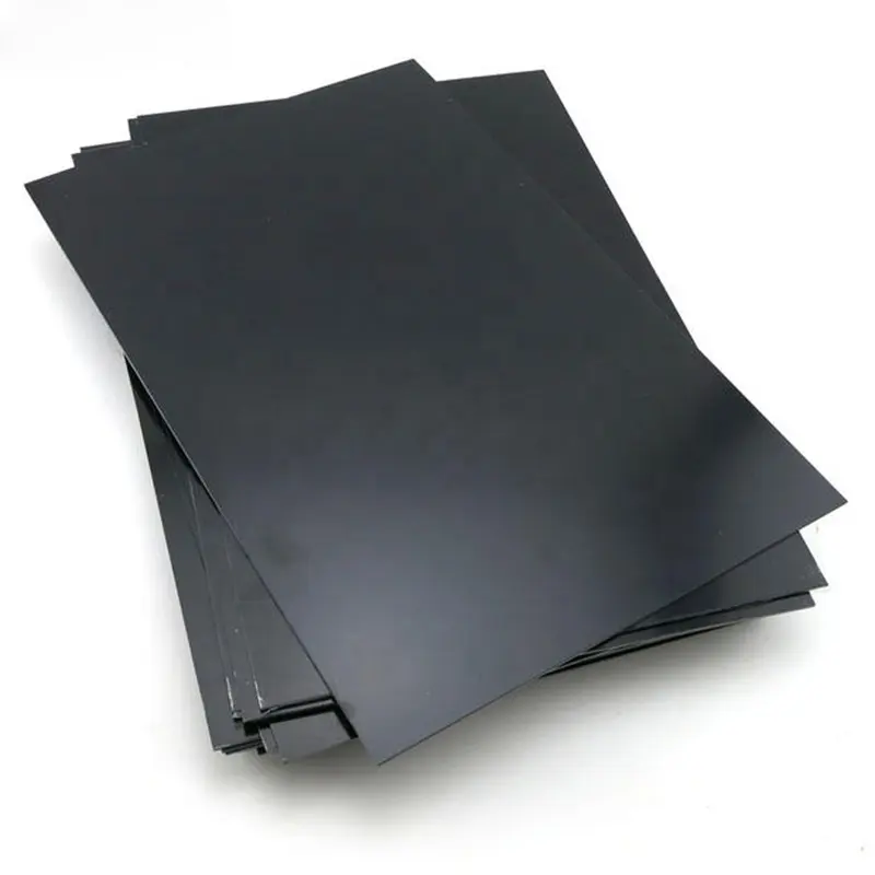 Lámina de plástico de alto brillo, láminas de estireno ABS negro para formación al vacío