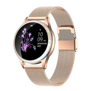 IP68女士防水智能手表手链心率KW20 Smartwatch For IOS Android时尚女性健身手表带