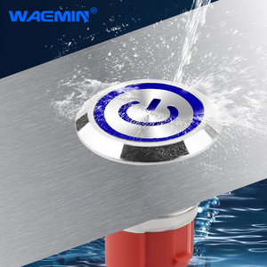 IP65 Waterproof a luz branca 15A do poder do botão do interruptor 16mm da tecla do metal Max. Voltage 250v 1NO - Product Image 6