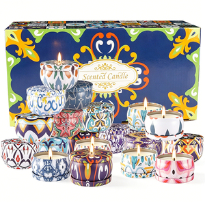 Noble Scented Candles Jar Packaging <b>White</b> Glossy Vessel Custom Branding Aromatherapy Retail Assortment Premium <b>Display</b> - Product Image 1