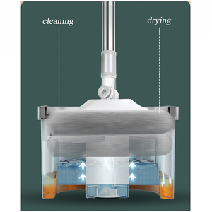 Serpillère plate mains libres avec tête en microfibre, essorage automatique, design rectangulaire durable pour le nettoyage à domicile et au <span class=keywords><strong>bureau</strong></span> - Product Image 3