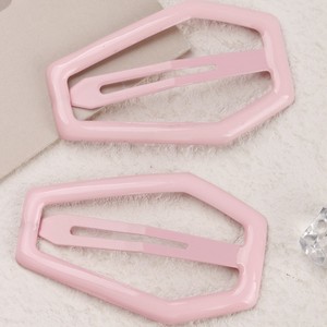 Nouveau métal coloré hexagonal creux pour les femmes frange cheveux Clips latéraux transfrontalier Offre Spéciale en vrac en gros - Product Image 6