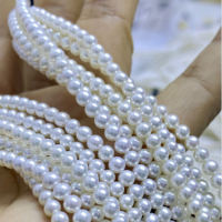 Collier de perles en gros pour jeunes femmes, perles d'aquaculture de petite taille, extrêmement brillantes et impeccables