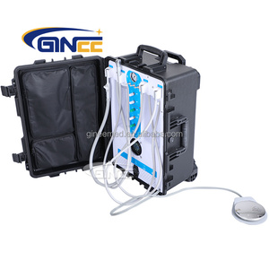 GINEE MEDICAL Hôpital Portable <span class=keywords><strong>Mobile</strong></span> <span class=keywords><strong>Unit</strong></span>é Dentaire Valise avec Accessoires Fonction <span class=keywords><strong>Turbine</strong></span> Dentaire <span class=keywords><strong>Unit</strong></span>é avec Compresseur d'Air - Product Image 6