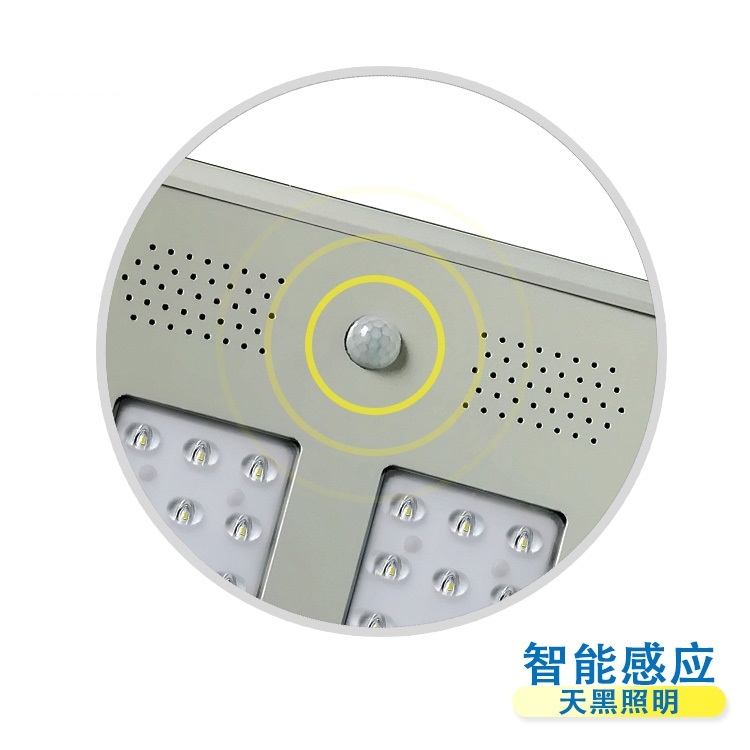 Impermeable led al aire libre de la calle solar luces integradas con panel solar