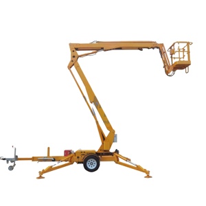 Nacelle élévatrice télescopique montée sur <span class=keywords><strong>remorque</strong></span> de traction de 40 pieds et 3 tonnes - Product Image 2