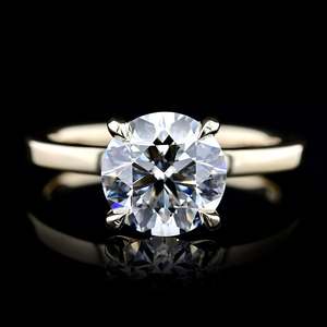 Bague de Mariage de Luxe pour Femme en Or 14 carats avec Diamant de Laboratoire Personnalisé Taille Ovale, Diamants Remplis RIZTA JEWELS Couleur D et Diamants Latéraux - Product Image 6